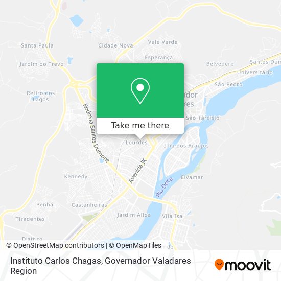 Instituto Carlos Chagas map
