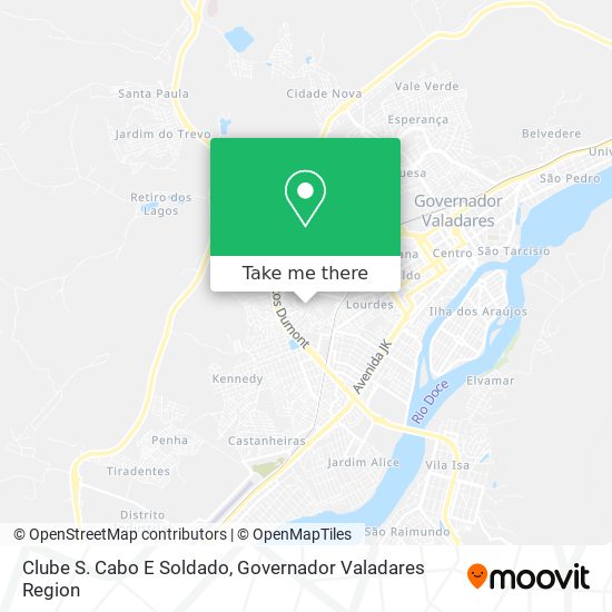 Clube S. Cabo E Soldado map