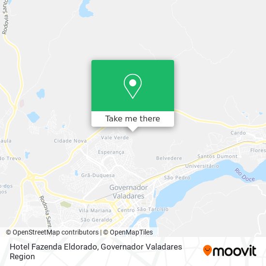 Mapa Hotel Fazenda Eldorado