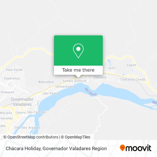 Chácara Holiday map