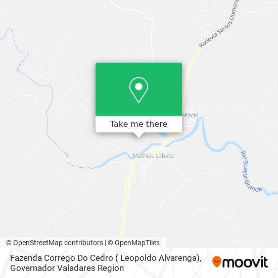 Mapa Fazenda Corrego Do Cedro ( Leopoldo Alvarenga)