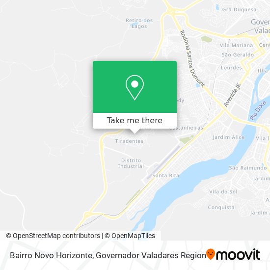 Mapa Bairro Novo Horizonte