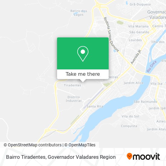 Bairro Tiradentes map