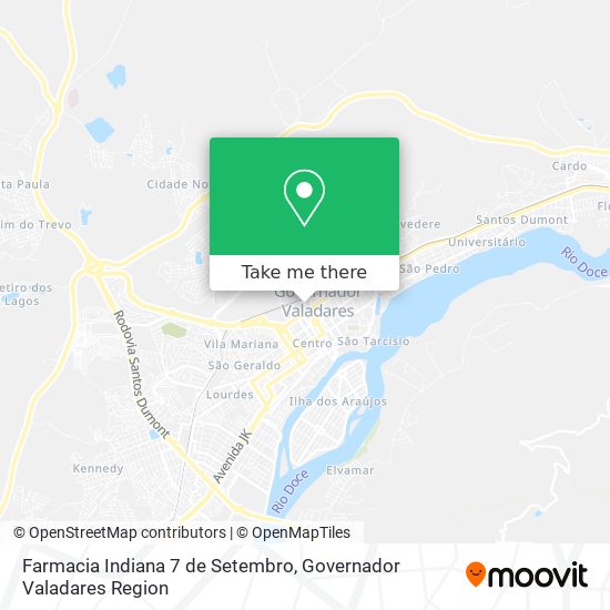 Farmacia Indiana 7 de Setembro map