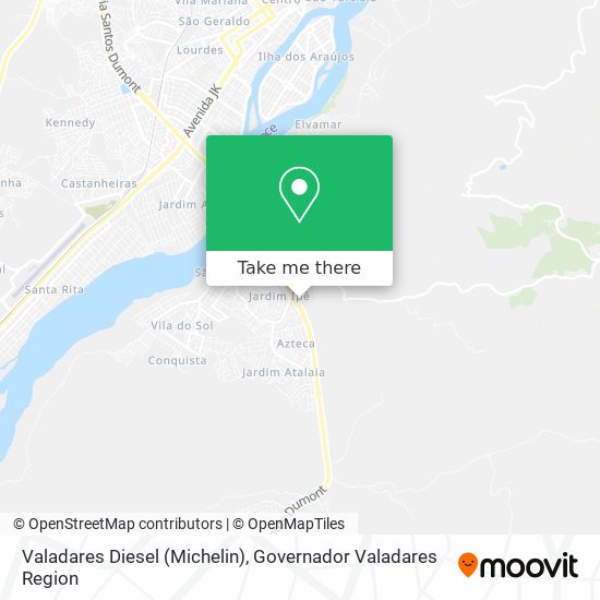 Valadares Diesel (Michelin) map