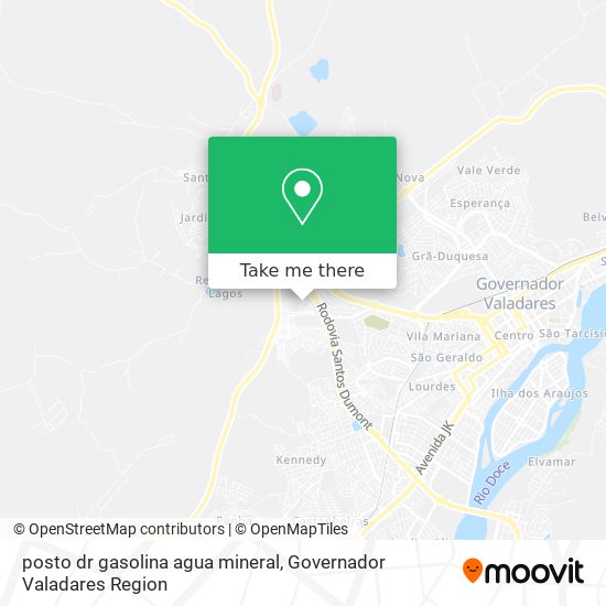 Mapa posto dr gasolina agua mineral