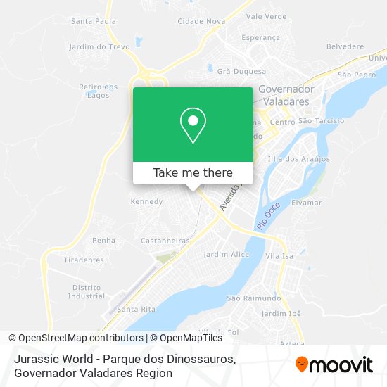 Mapa Jurassic World - Parque dos Dinossauros