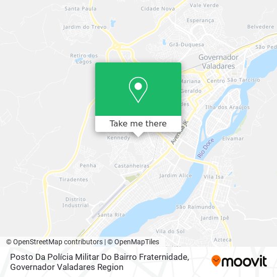 Mapa Posto Da Polícia Militar Do Bairro Fraternidade