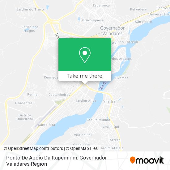 Mapa Ponto De Apoio Da Itapemirim