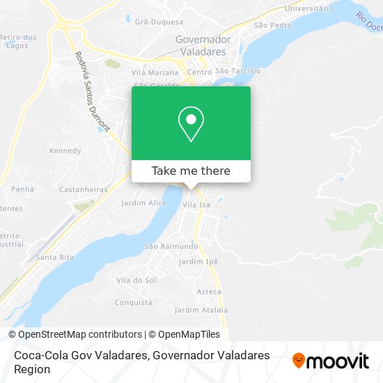 Mapa Coca-Cola Gov Valadares