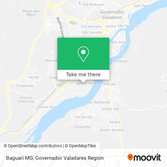 Mapa Baguari MG