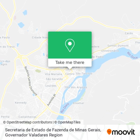 Secretaria de Estado de Fazenda de Minas Gerais map