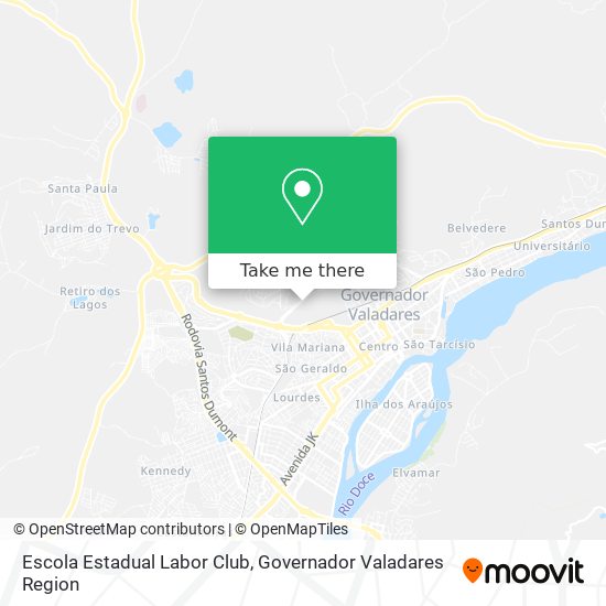Escola Estadual Labor Club map