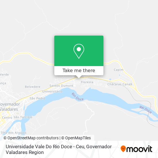 Universidade Vale Do Rio Doce - Ceu map