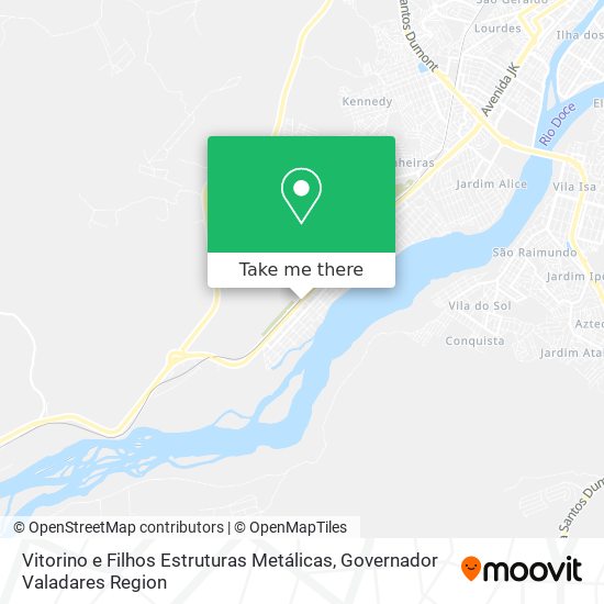 Vitorino e Filhos Estruturas Metálicas map