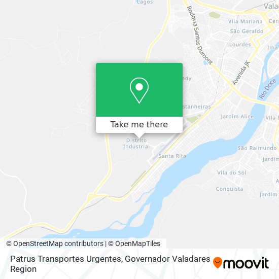 Mapa Patrus Transportes Urgentes