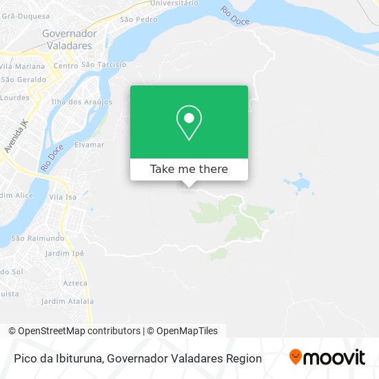 Pico da Ibituruna map