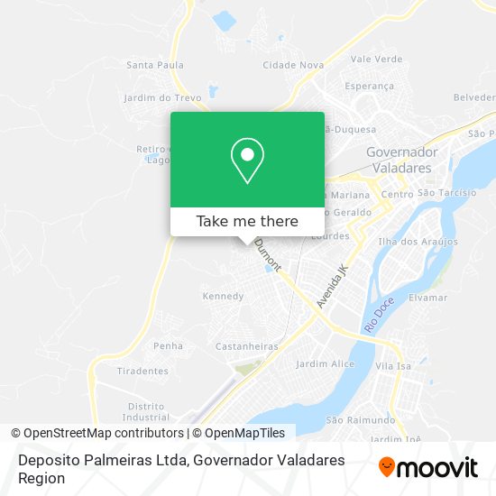 Deposito Palmeiras Ltda map