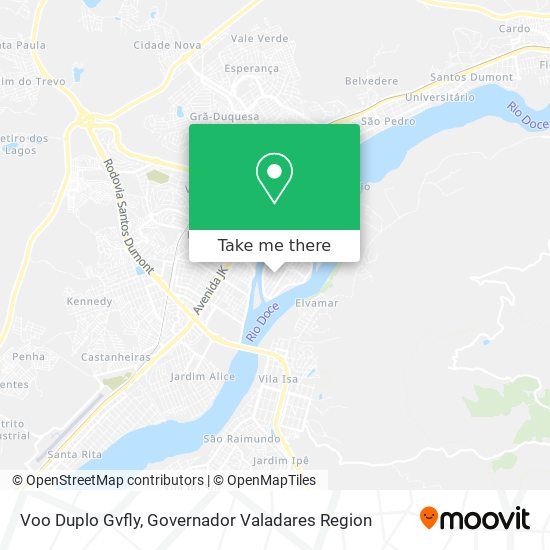 Voo Duplo Gvfly map