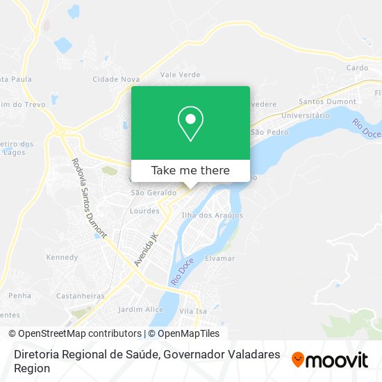 Diretoria Regional de Saúde map