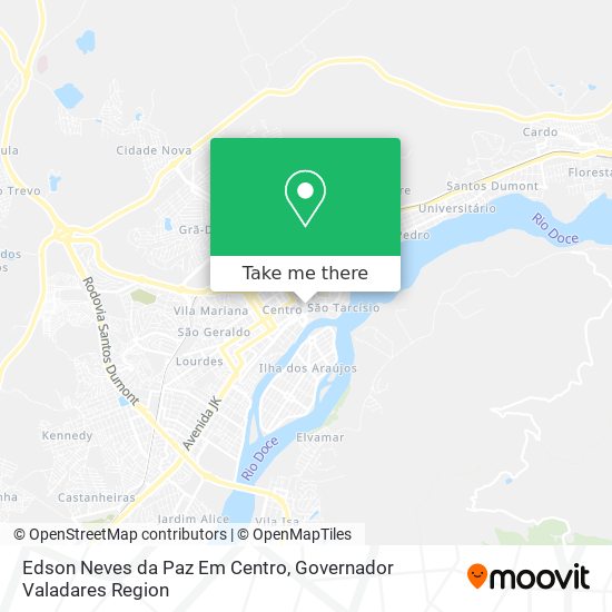 Mapa Edson Neves da Paz Em Centro