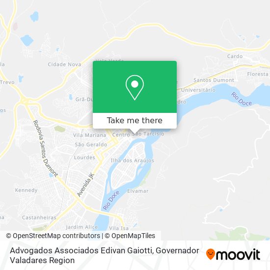 Advogados Associados Edivan Gaiotti map