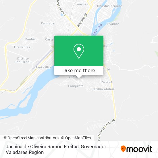 Janaina de Oliveira Ramos Freitas map