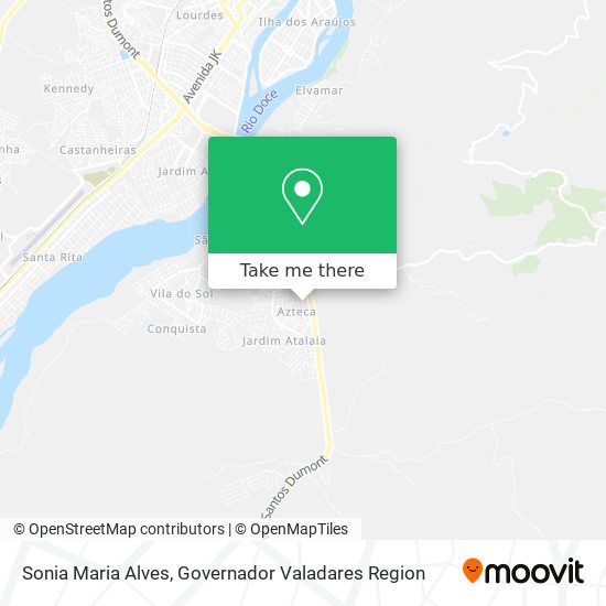 Sonia Maria Alves map