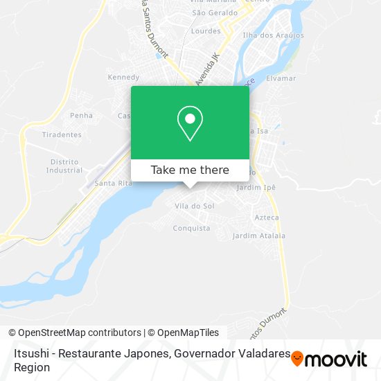 Mapa Itsushi - Restaurante Japones