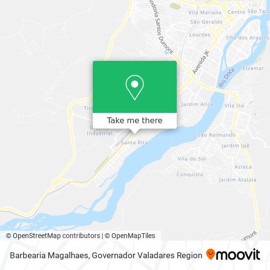 Barbearia Magalhaes map