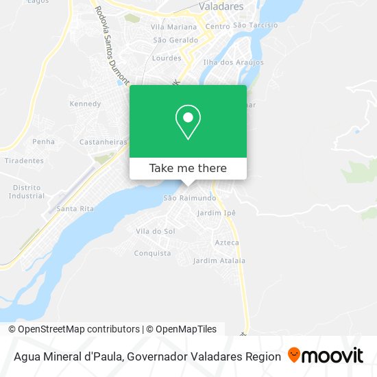 Agua Mineral d'Paula map