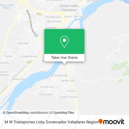M W Transportes Ltda map
