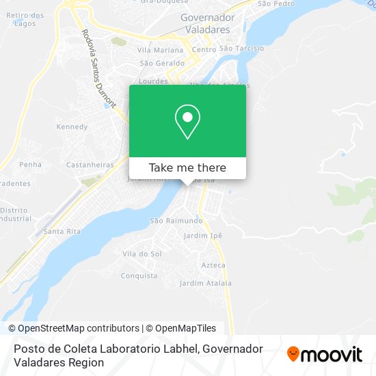 Posto de Coleta Laboratorio Labhel map