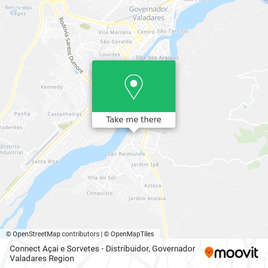 Connect Açai e Sorvetes - Distribuidor map