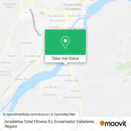 Mapa Academia Total Fitness Gv