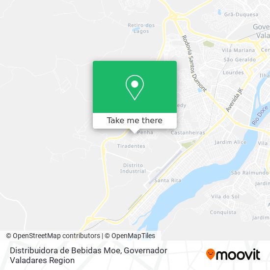 Distribuidora de Bebidas Moe map