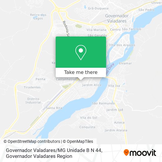 Governador Valadares / MG Unidade B N 44 map