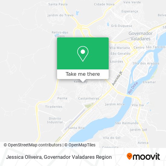 Jessica Oliveira map