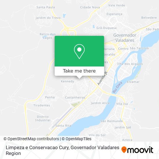 Limpeza e Conservacao Cury map