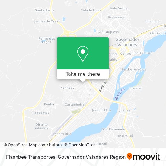 Mapa Flashbee Transportes