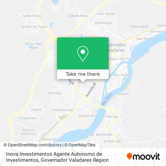 Mapa Inova Investimentos Agente Autonomo de Investimentos