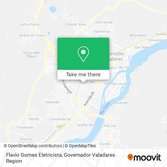 Mapa Flavio Gomes Eletricista