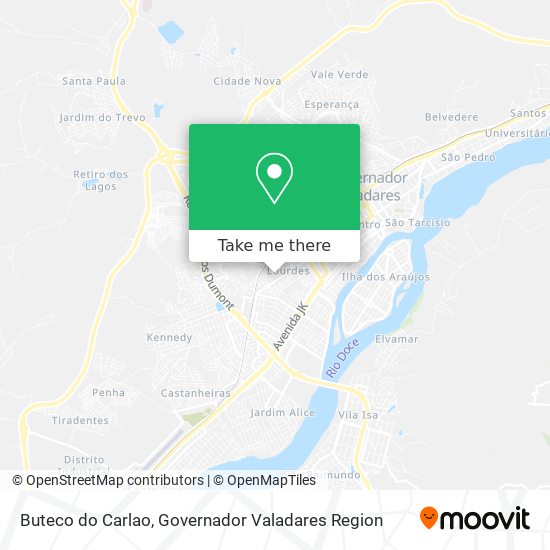 Buteco do Carlao map