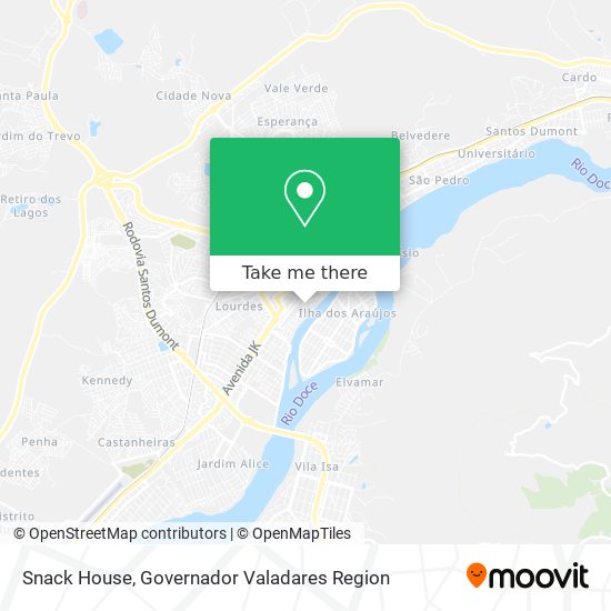 Snack House map