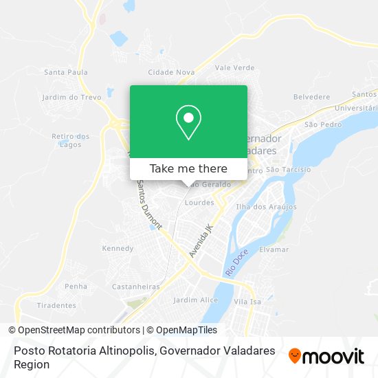 Posto Rotatoria Altinopolis map