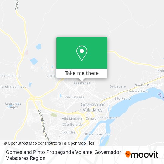 Gomes and Pinto Propaganda Volante map