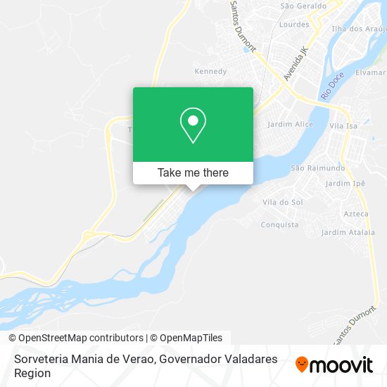 Sorveteria Mania de Verao map