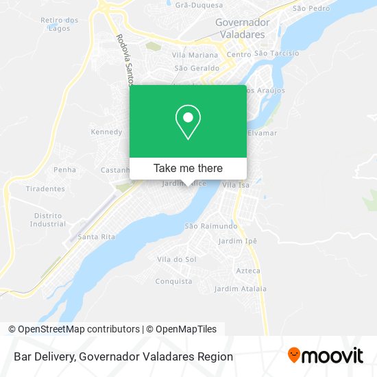 Bar Delivery map