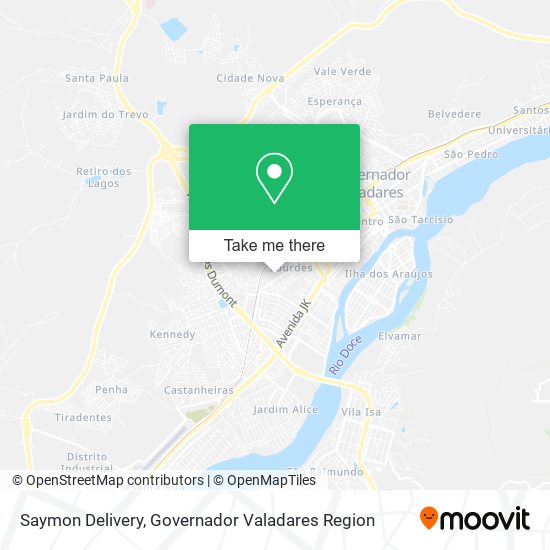 Mapa Saymon Delivery