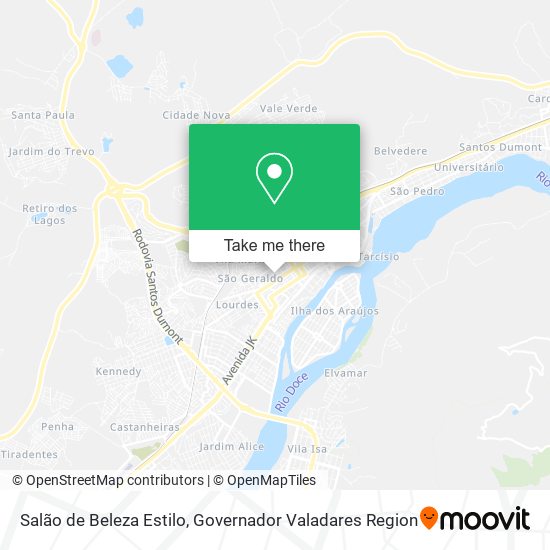 Salão de Beleza Estilo map